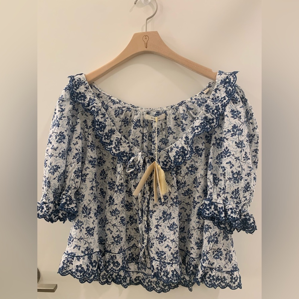 doen lazuli top size s